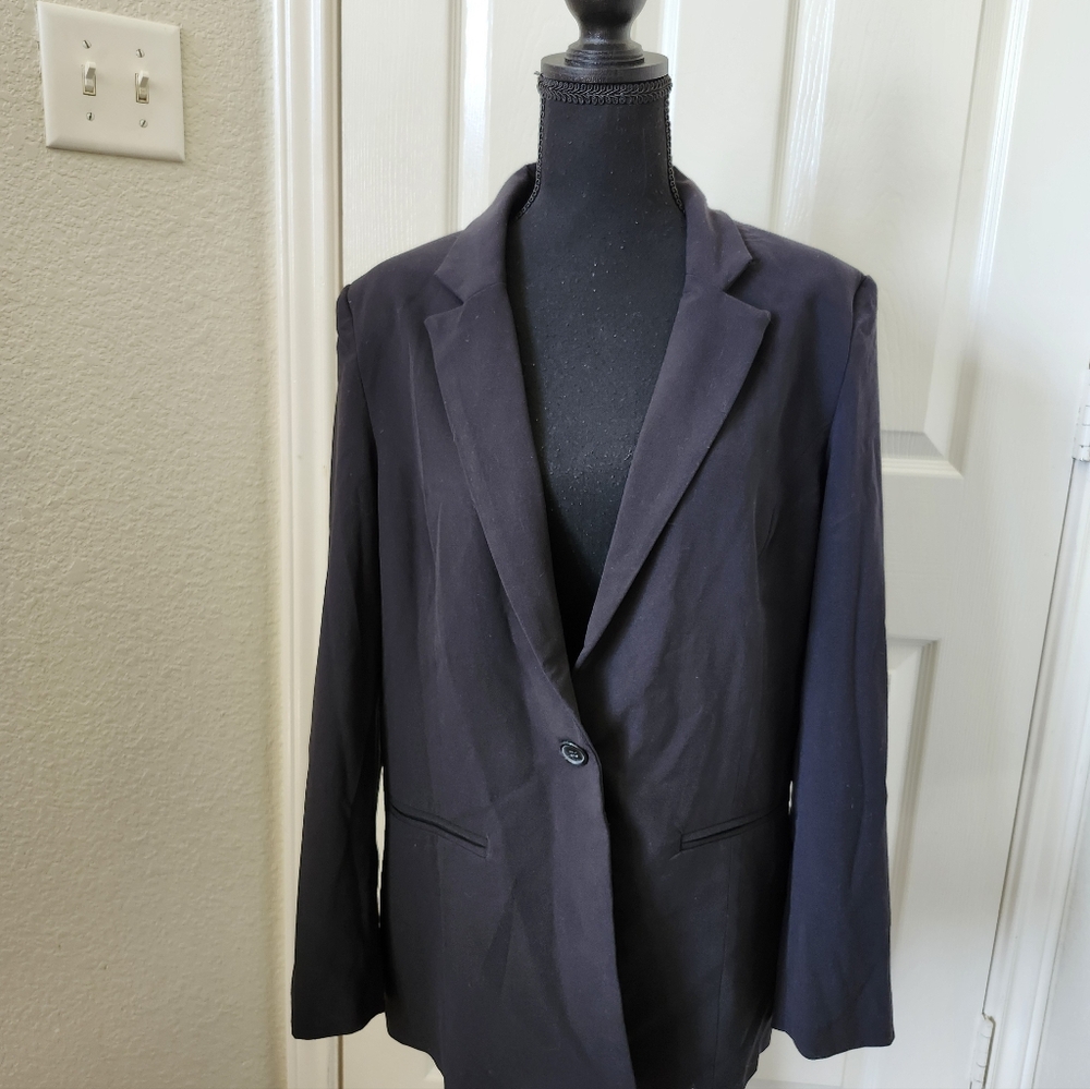 Chadwicks Women's Dark Black Professional Blazer Jacket 12